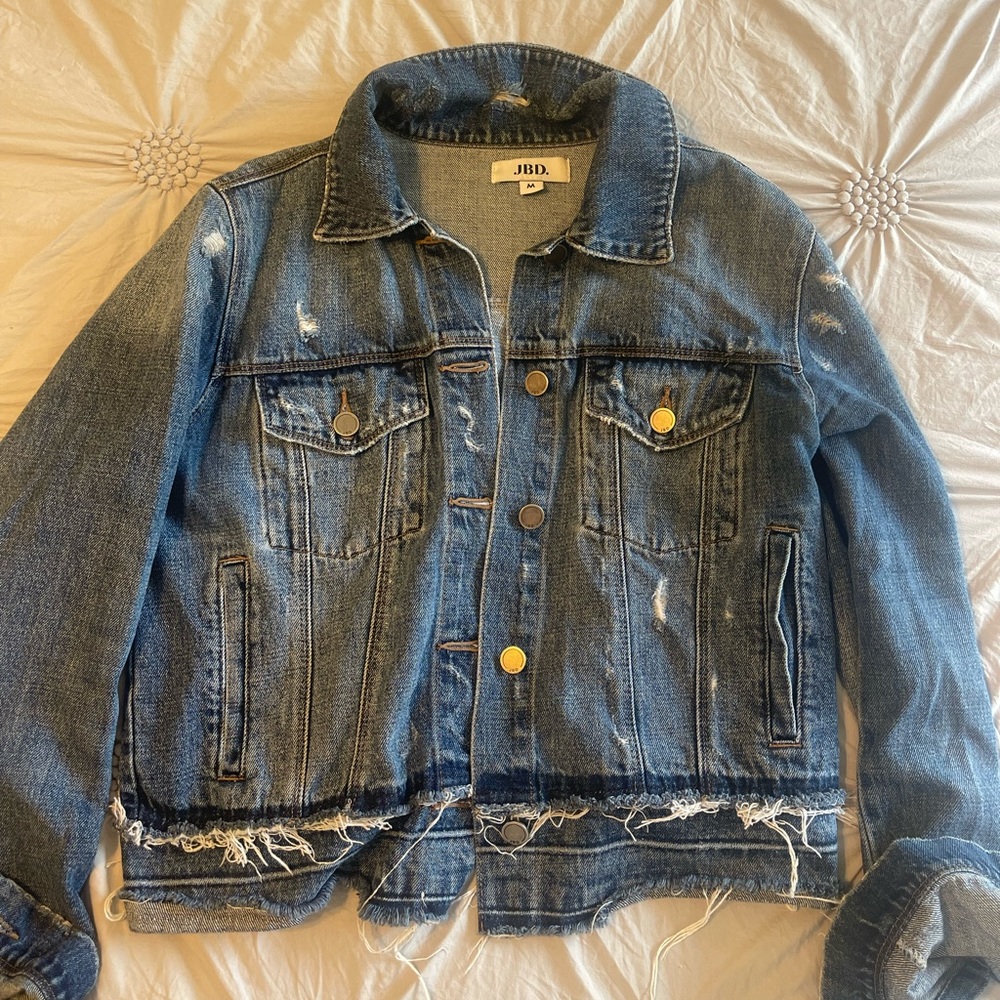 DRY GOODS | Dark distressed jean jacket